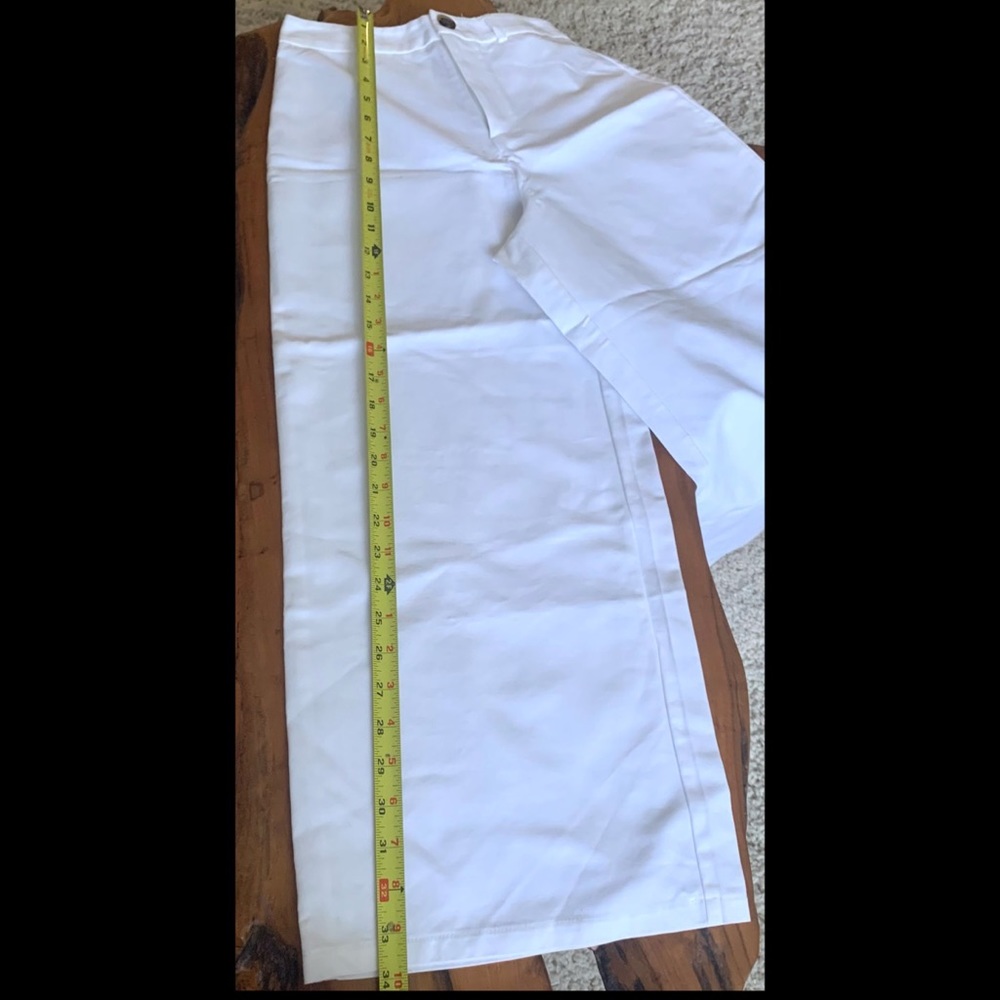 White Culottes / Wide Leg Capris Size S NWOT - Picture 6 of 6